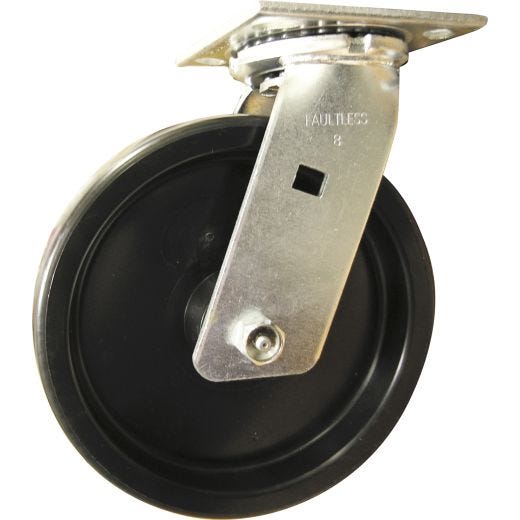 8" Polypropylene Industrial General Duty Swivel Caster