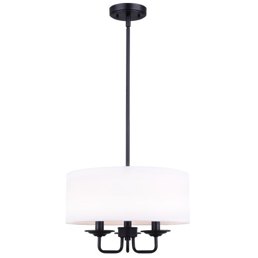 Eastbrook 3 Light Matte Black Chandelier