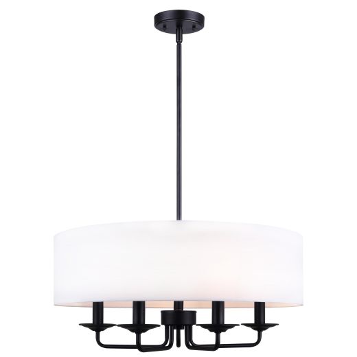 Eastbrook 5 Light Matte Black Chandelier
