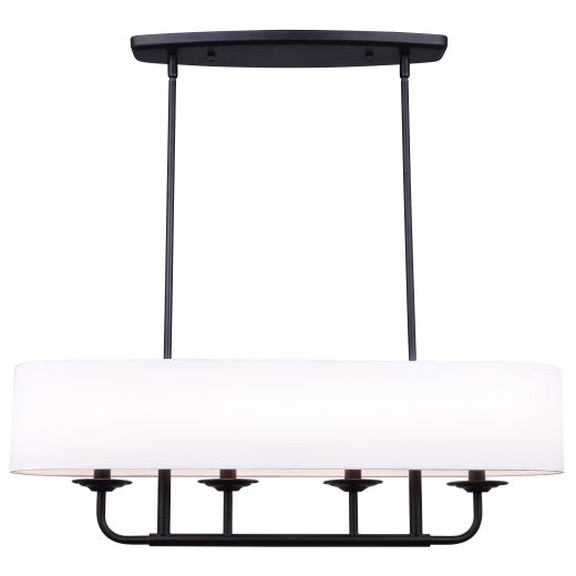 Eastbrook 4 Light Matte Black Chandelier