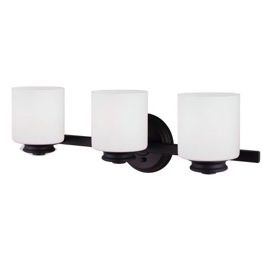 Crawford 3 Light Oil Rubbed Bronze Wall Light