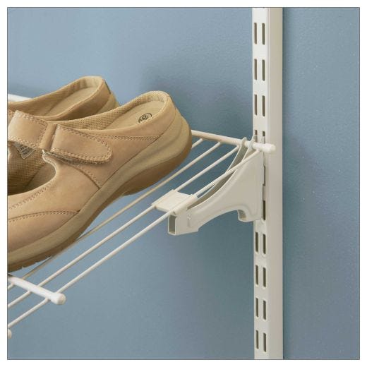 Shoe Bracket For Shelftrack White