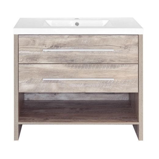 36" Relax Natural Wood Vanity With Top