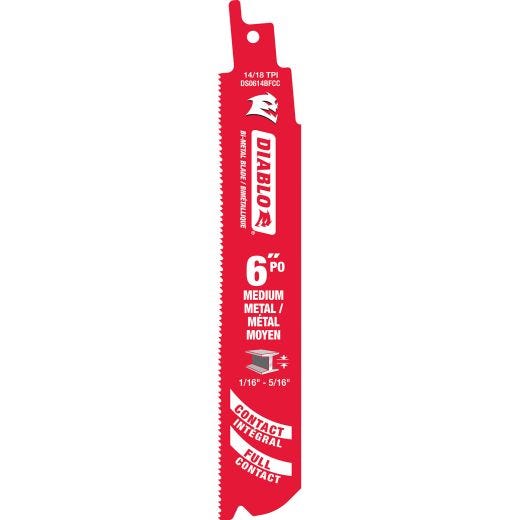 6 Inch Thin Metal Full Contact Reciprocating Blade