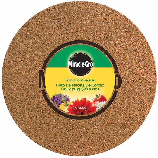 Miracle Grow 12" Cork Saucer