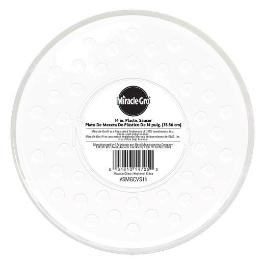 Miracle Grow 14" Clear Saucer