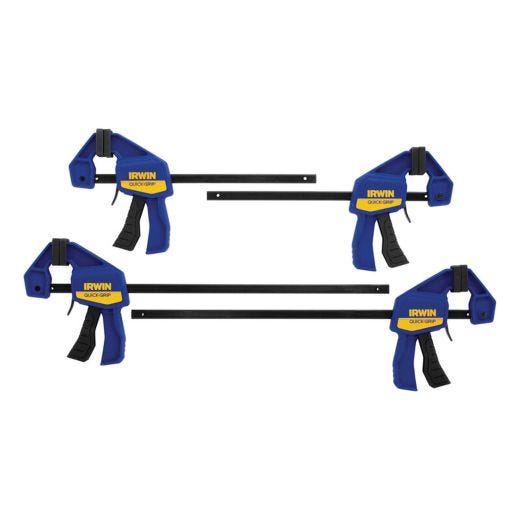 Serre à barre mini à une main Quick-Grip Irwin, 4/pqt