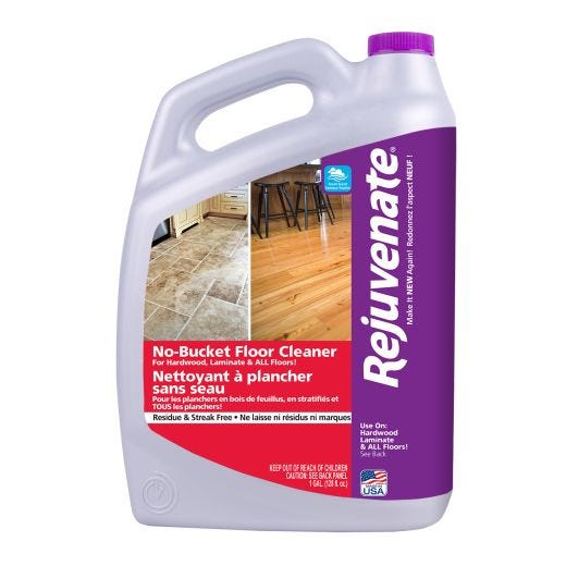 Rejuvenate 128 oz No-Bucket All Floors Cleaner Refill