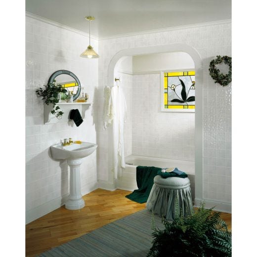 4 x 8 Toned White Tile Board - Fully Waterproof