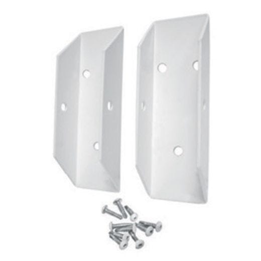 White Aluminum Stair Bracket-2/Pack