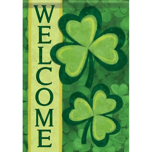 Shamrocks Large Flag