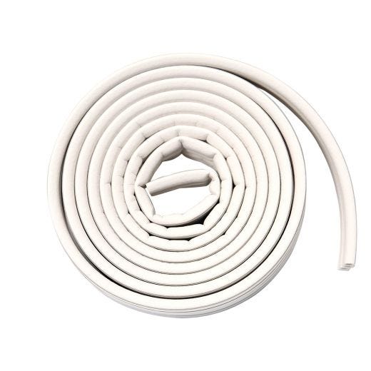 Weatherstripping Self Stick "M" Extra Large Gap White