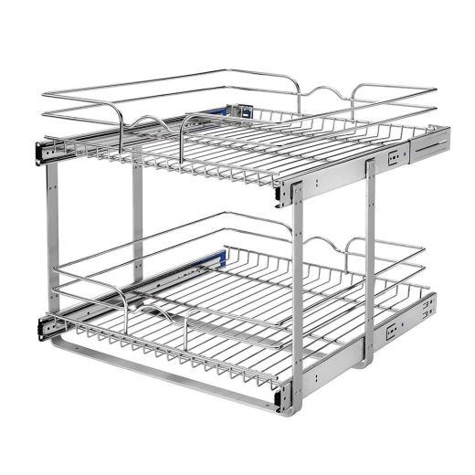 21 Inch Two-tier Pull-Out Baskets Soft Close