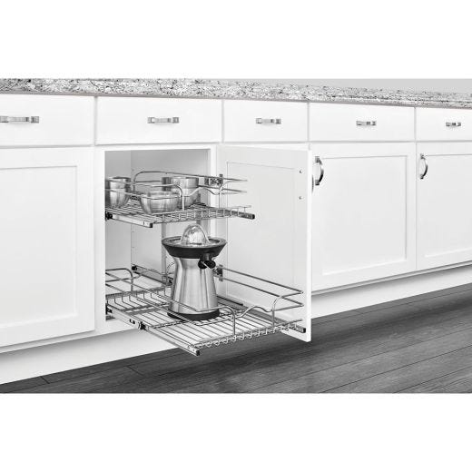 15 Inch Two-tier Pull-Out Baskets Soft Close