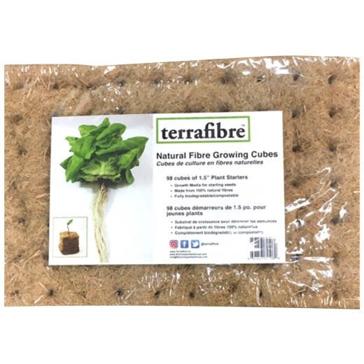 Cubes en chanvre Terrafibre 1,5 po, 98 cubes