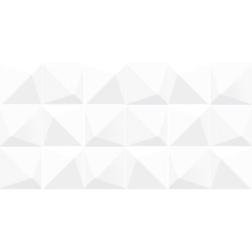 12"x24" White Prizmatic Glossy Linea Wall Tile 15.5 Sq-Ft/Bo