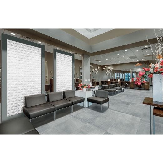 12"x24" White Prizmatic Glossy Linea Wall Tile 15.5 Sq-Ft/Bo