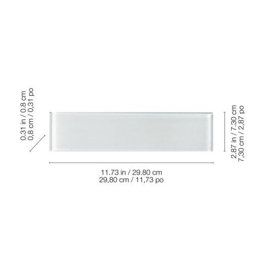 Tuile de verre 3 x 12 po Element, glace 5 pi3/bte