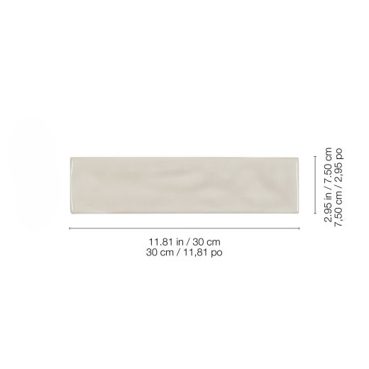 Tuile murale lustrée 3 x 12 po Marlow désert 10.66 pi3/bte