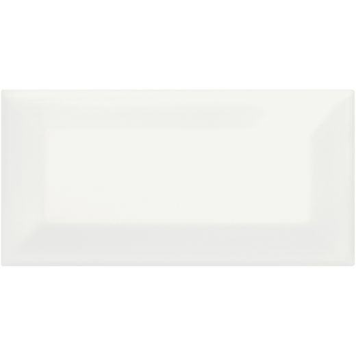 3"x6" WhiteGlossy BeveledSoho Wall Tile 88 PC/10.66 SqFt/Bx