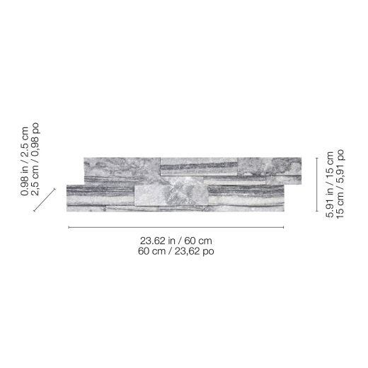 6" x 24" Ledger Stone Nordic Crystal 6 Sq-Ft/Box
