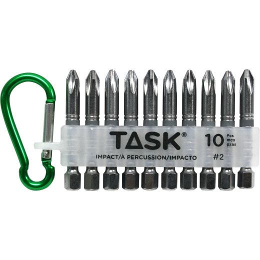 10 Piece #2 Phillips Impact Carabiner Clip
