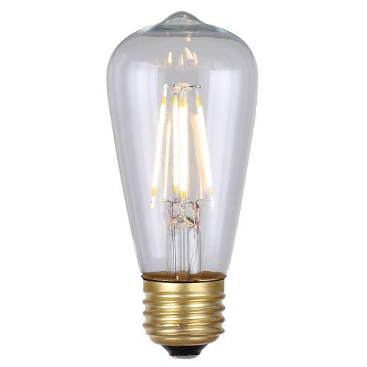 LED Vintage Bulb A E26 Socket, 4W, 320 Lumens, 2200K