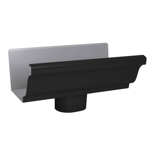 5" Aluminum K-Style Gutter End with Drop