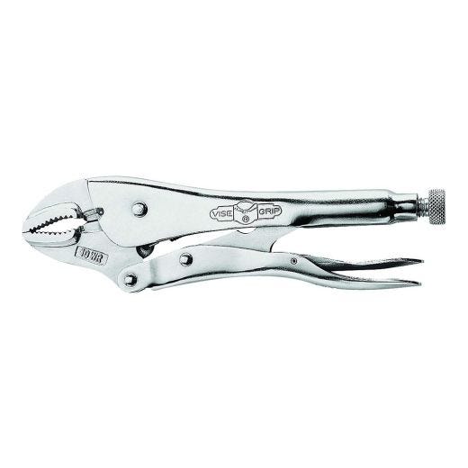 10" Curved Jaw Locking Pliers with Wire Cutter