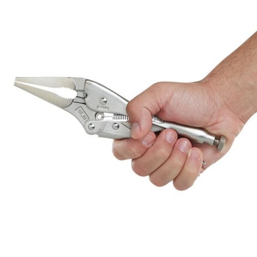 Pince étau à bec long 9 po avec coupe-fils
