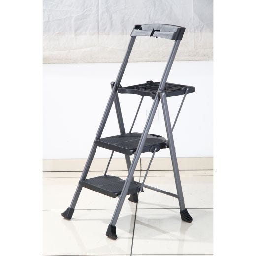 Steel Folding Deluxe 2-Step Ladder