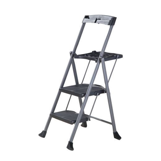 Steel Folding Deluxe 2-Step Ladder