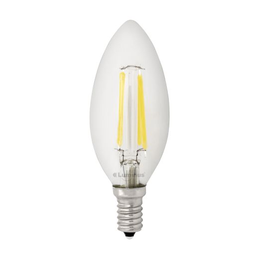 LED 4.5 Watt B10 E12 Bulbs 500 Lumens 5000 Kelvin