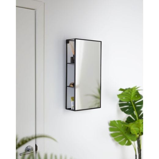 Cubiko Black Mirror and Storage Unit