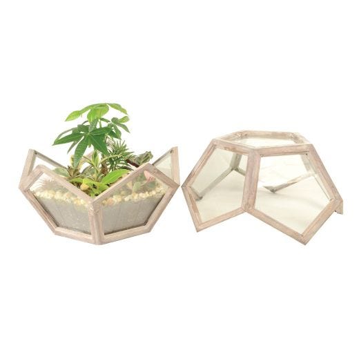 Neoponset Globe Wooden Terrarium 18 x 15"