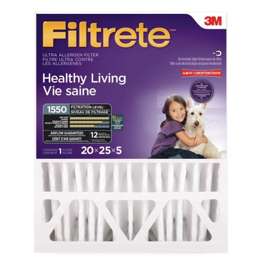Filtrete Allergen Reduction Filter, 5 Inch 20 x 25 x 5