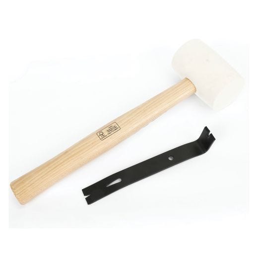 16 oz Rubber Mallet with 7 Inch Pry Bar