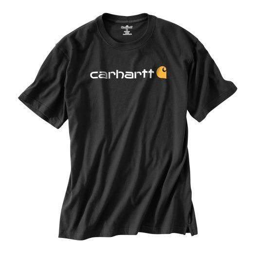 Black Signature Logo Short Sleeve T-Shirt-2 Extra Large