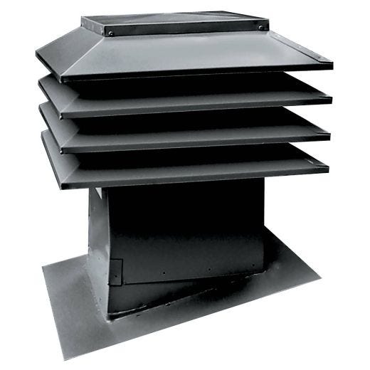 Attic Ventilator with Adjustable Flashing
