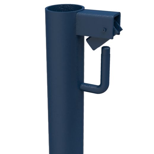 Guard Rail Post with Wedge Clamp Support