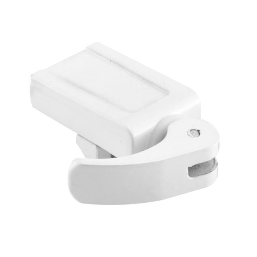 Sliding Door Lock, White Vinyl