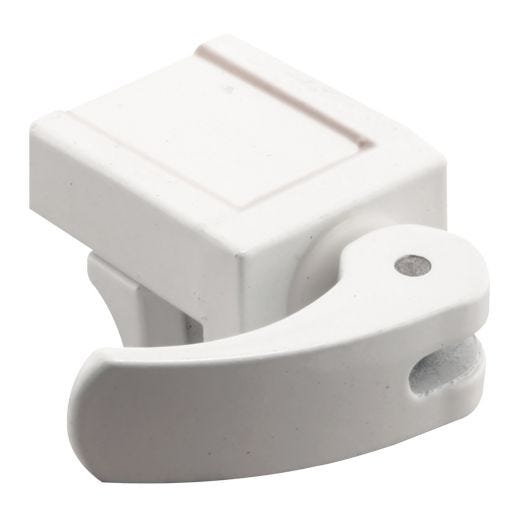 Vinyl Window Lock, White Painted Zinc Diecast