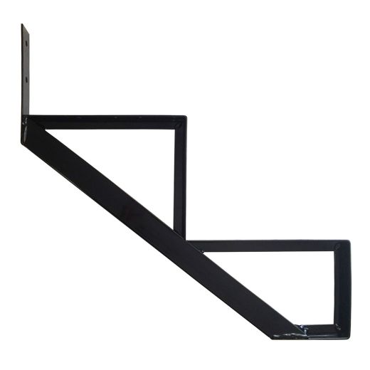 Aluminum 2 Step Black Stair Riser