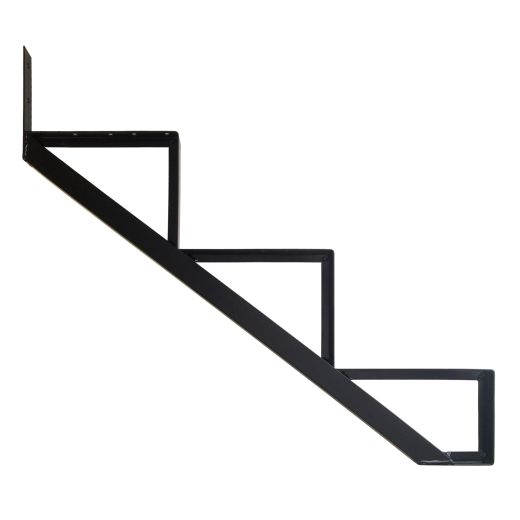 Aluminum 3 Step Black Stair Riser