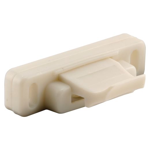 Sliding Window Latch, Spring Loaded, White Nylon