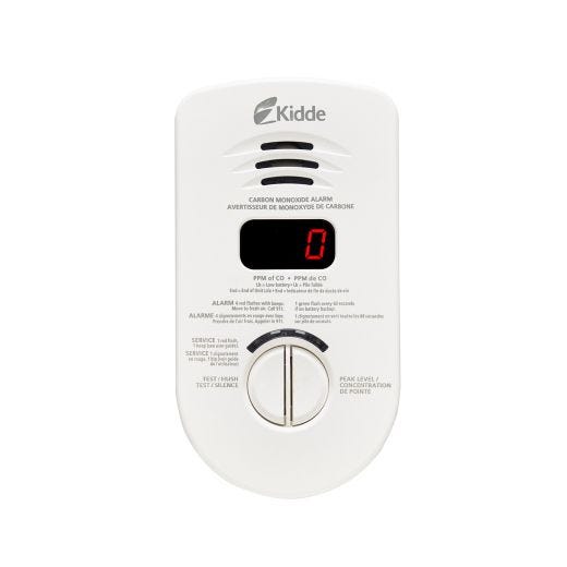 Plug In Carbon Monoxide Montior With 10 Year Battery Backup