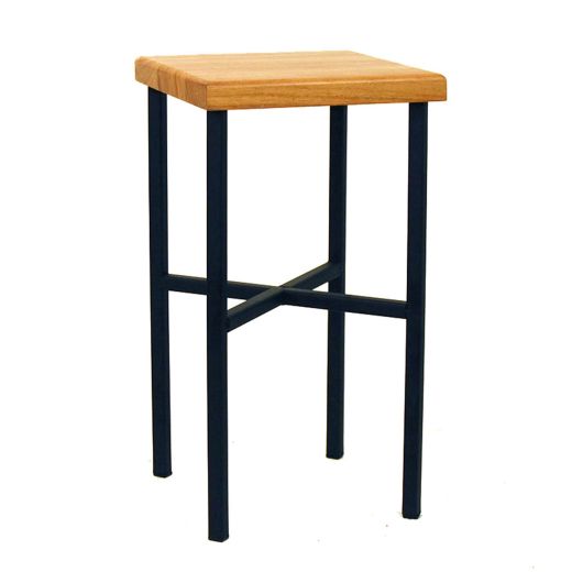 15.25" Wood & Metal Plant Stand