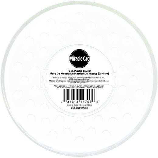 10" Clear Plastic Saucer