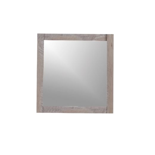 35-1/2" x 29-1/2" Veined Brown Mirror With 2-1/2" Border