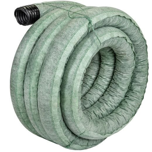 4” 15m Perforated Drain Tile with Sock